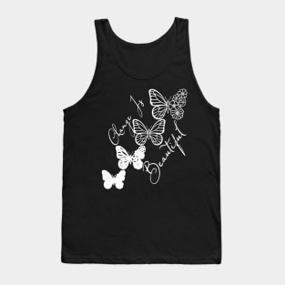 Change Is Beautiful - Cute Butterfly Tank Top